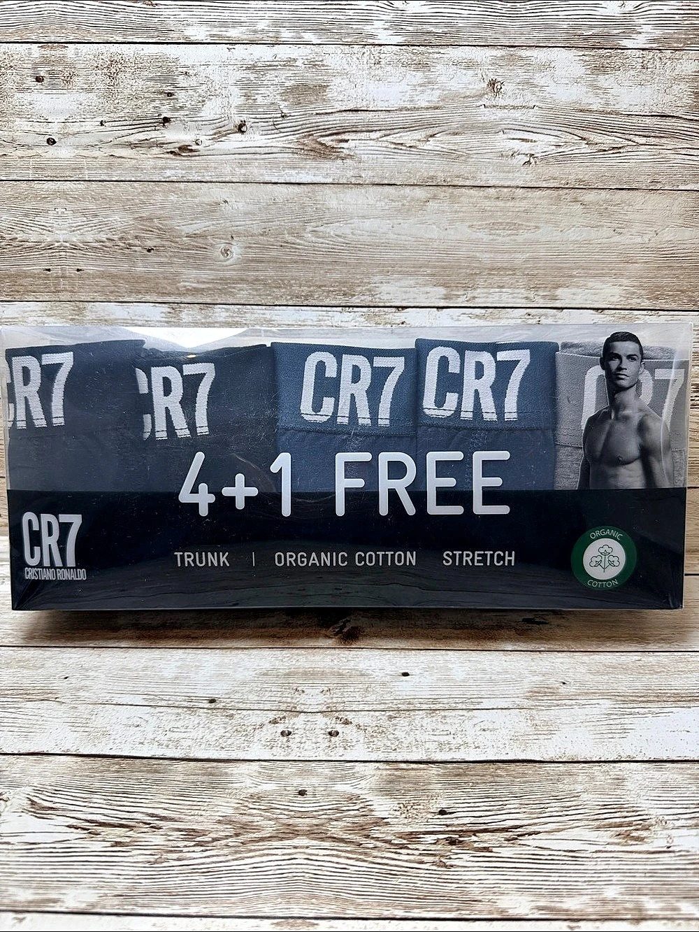 CR7 Trunk 4+1 Free 5-Pack Striped Trunks XL NEW